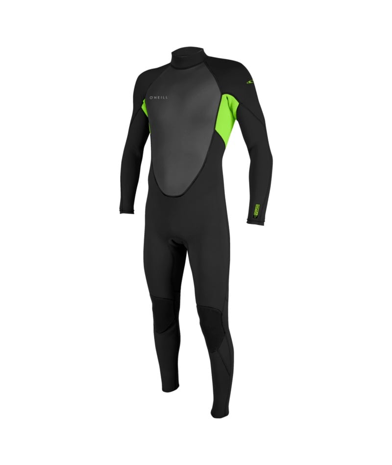 O'Neill Reactor-2 3/2mm Back Zip Summer Wetsuit in Black / Dayglo