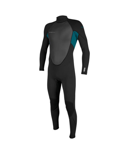 O'Neill Reactor-2 3/2mm Back Zip Summer Wetsuit in Black / Tide Pool