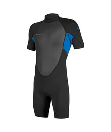 O'Neill Reactor-2 2mm Back Zip Shorty in Black / Ocean