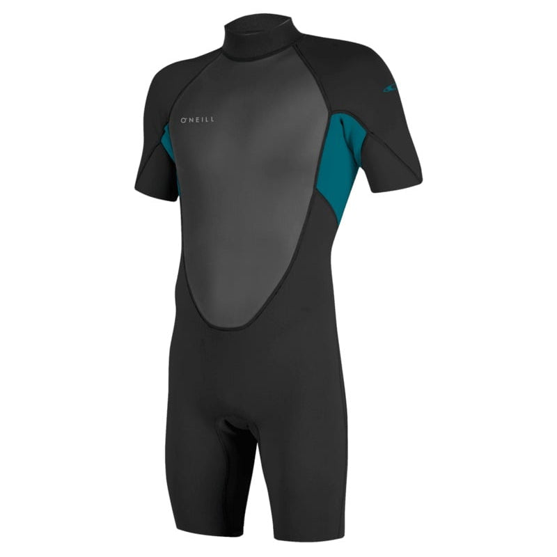 O'Neill Reactor-2 2mm Back Zip Shorty 2026 - Black / Tide Pool