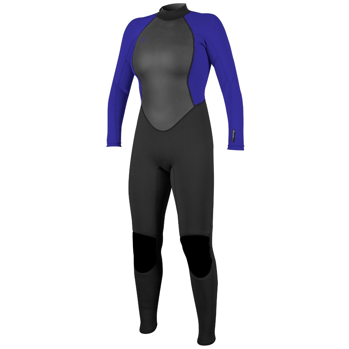 O'Neill Reactor 2 3/2mm Womens Back Zip Summer Wetsuit  - Black / Cobalt - Front