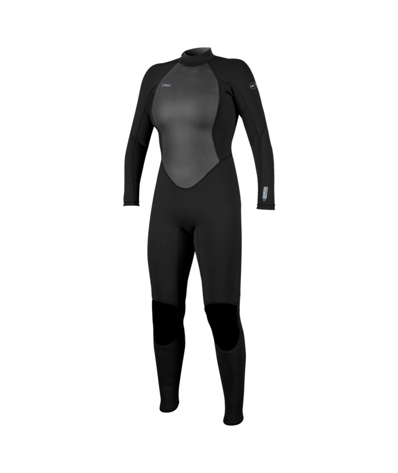 O'Neill Womens Reactor-2 3/2mm Back Zip Summer Wetsuit in Black