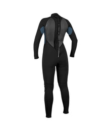 O'Neill Womens Reactor-2 3/2mm Back Zip Summer Wetsuit 2026 - Black / Copen Blue