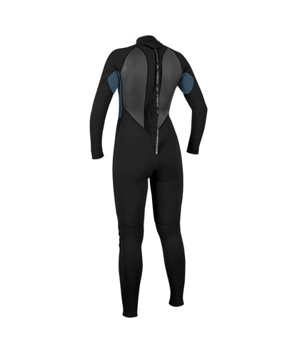 O'Neill Womens Reactor-2 3/2mm Back Zip Summer Wetsuit 2026 - Black / Copen Blue