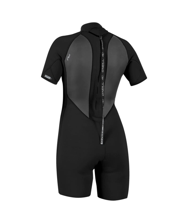 O'Neill Womens Reactor-2 2mm Back Zip Shorty 2026 - Black