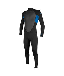 O'Neill Youth Reactor-2 3/2mm Back Zip Summer Wetsuit in Black / Ocean