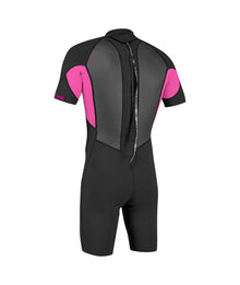 O'Neill Youth Reactor-2 2mm Back Zip Shorty 2026 - Black / Berry