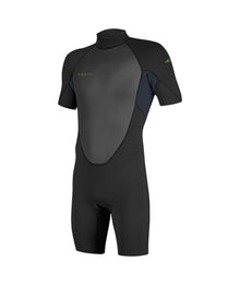O'Neill Youth Reactor-2 2mm Back Zip Shorty in Black / Slate