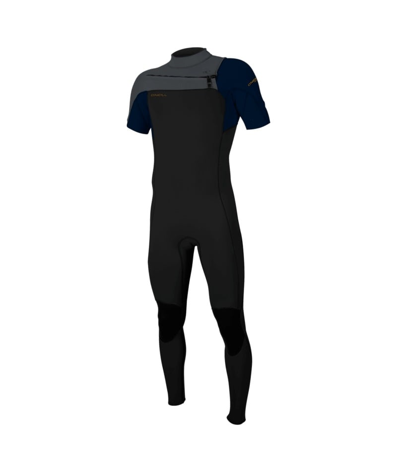 O'Neill Hammer 2mm Chest Zip Short-Sleeved Wetsuit (Medium) SAMPLE in Black/Abyss/Graphite