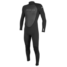 O'Neill Reactor II 5/3mm Mens Back Zip Winter Wetsuit - Black - Front