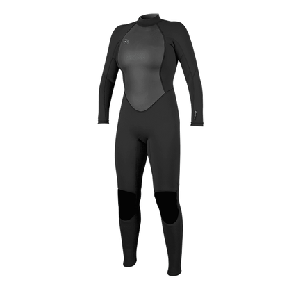 O'Neill Reactor II 5/3mm Womens Back Zip Winter Wetsuit - Black - Front