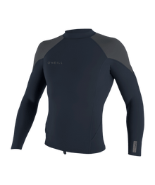 O'Neill Reactor-2 1.5mm Mens Long Sleeve Wetsuit Top - Slate/Graphite/Smoke