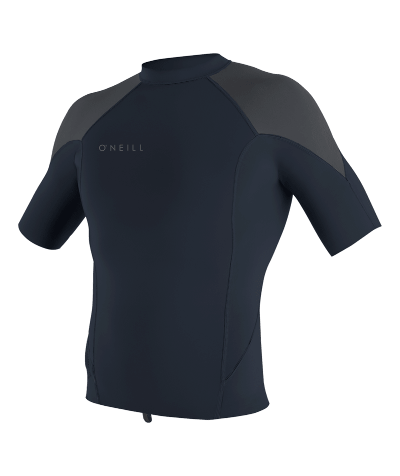 O'Neill Reactor-2 1mm Short Sleeve Wetsuit Top - Slate/Graphite/Smoke