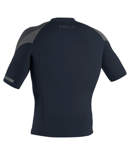 O'Neill Reactor-2 1mm Short Sleeve Wetsuit Top - Slate/Graphite/Smoke