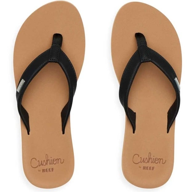 Reef Baja Sands Womens Flip Flops - Black/Tan