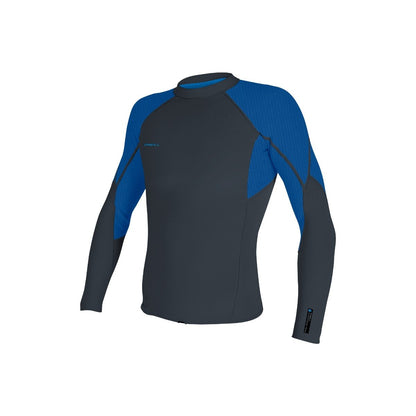 O'Neill Hyperfreak 1.5mm Long-Sleeved Wetsuit Top in Dark Orion / Deep Sea