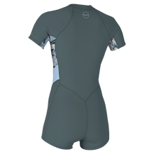 O'Neill Bahia 2/1mm Women's Front Zip Shorty 2025 - Shade / Palmento Tropical / Faded Denim