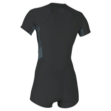 O'Neill Womens Bahia 2/1mm Front Zip Shorty 2026 - Tempered Steel / Shaded Island Sky / Shade