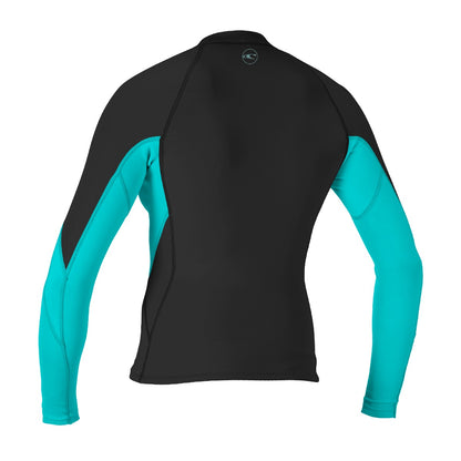 O'Neill Reactor II 1./5mm Women's Front Zip Wetsuit Top - Black/Light Aqua
