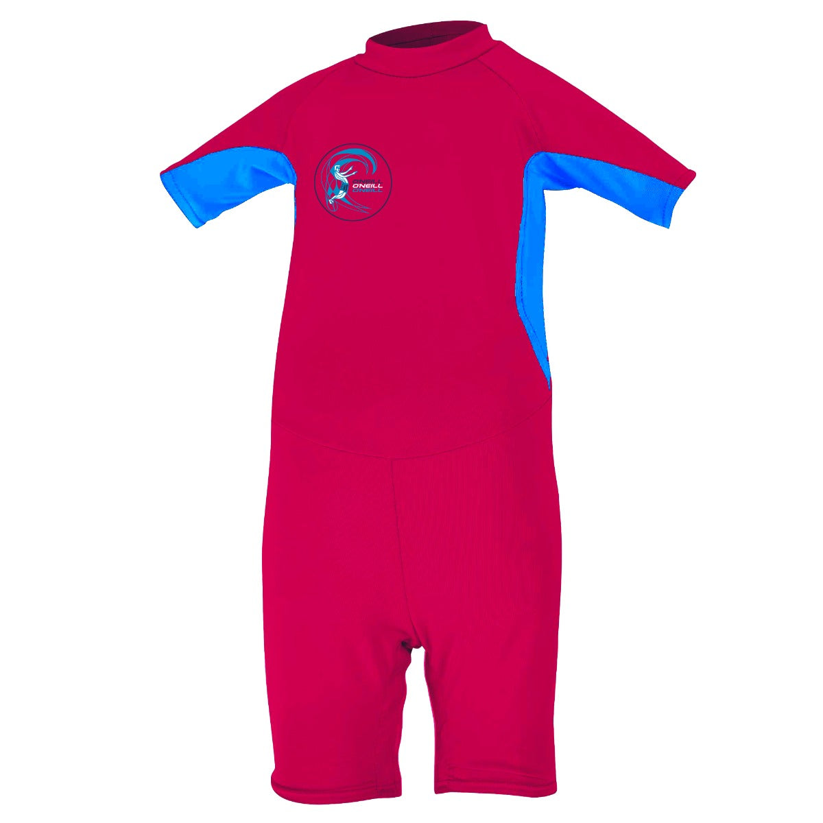 O'Neill O'Zone Toddler UV Sun Suit - Watermelon/Sky/White