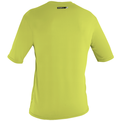 O'Neill Premium Skins Boys Short Sleeve Sun Shirt - Lime - Back