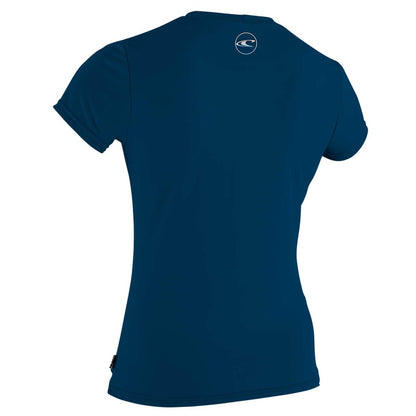 O'Neill Premium Skins Girls Short Sleeve Sun Shirt - Abyss - Back
