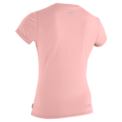 O'Neill Premium Skins Girls Short Sleeve Sun Shirt - Peony - Back
