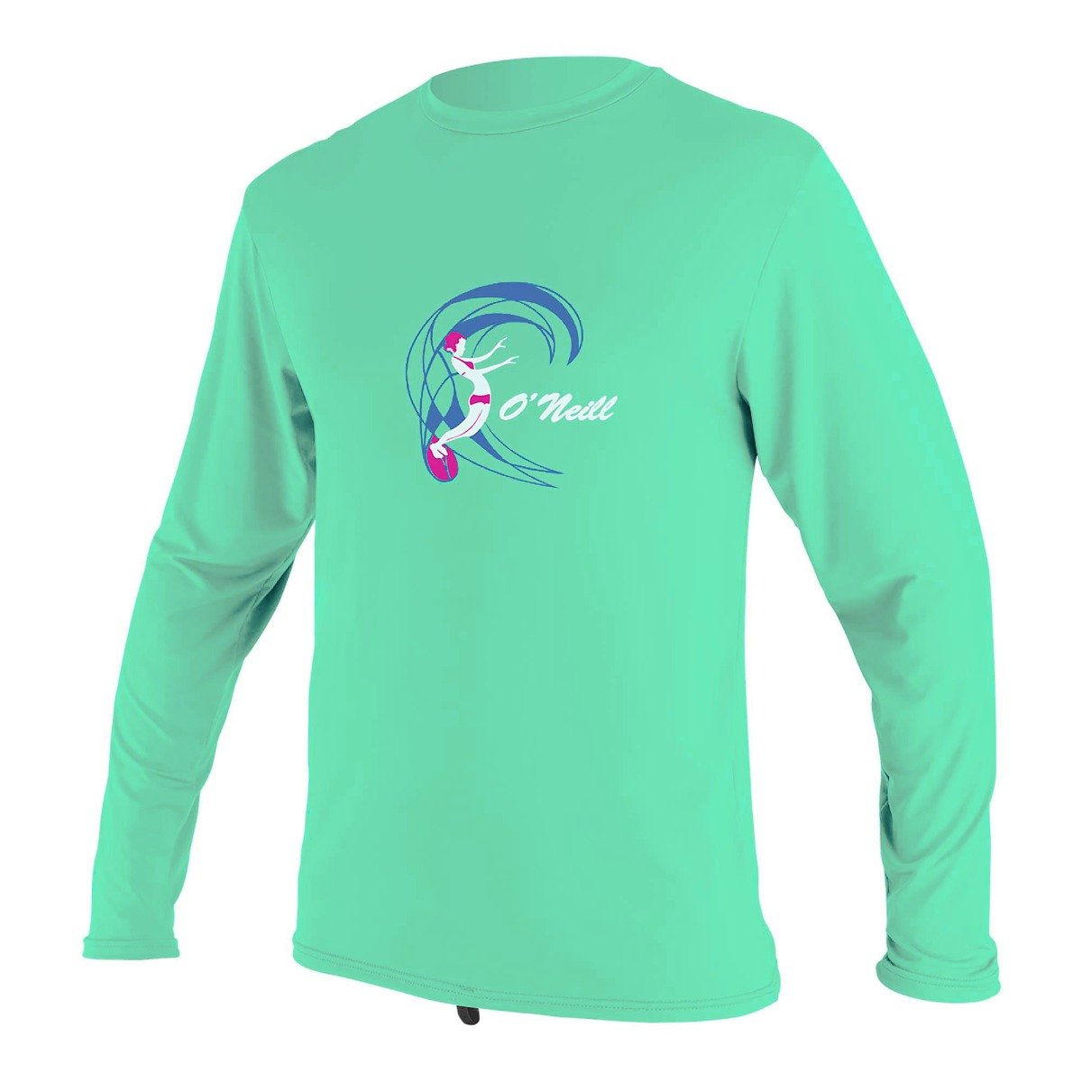 O'Neill Toddler Girls O'Zone Long Sleeve Sun Shirt - Light Aqua