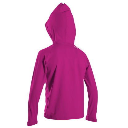 O'Neill Ozone Toddler Girls Sun Hoodie - Berry -Back