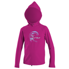 O'Neill Ozone Toddler Girls Sun Hoodie - Berry - Front