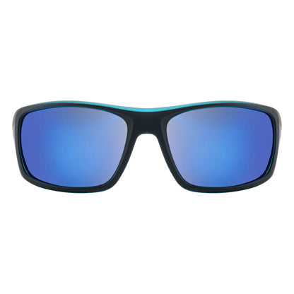 Dirty Dog Axle Sunglasses - Grey / Blue Mirror