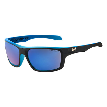 Dirty Dog Axle Sunglasses - Grey / Blue Mirror