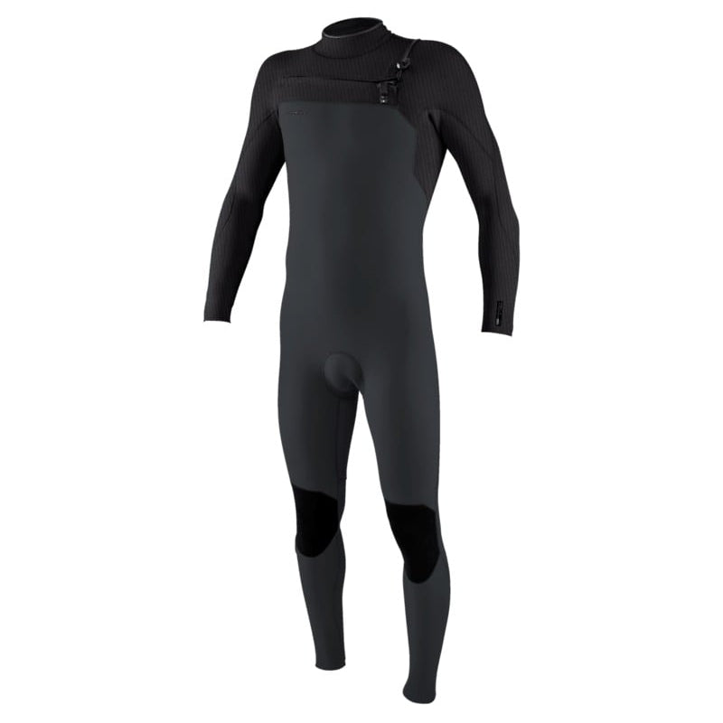 O'Neill Hyperfreak 3/2+mm Chest Zip Wetsuit in Tempered Steel / Graphite