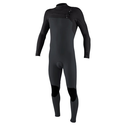 O'Neill Hyperfreak 3/2+mm Chest Zip Wetsuit in Tempered Steel / Graphite