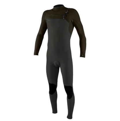 O'Neill Hyperfreak 3/2+mm Mens Chest Zip Wetsuit - Raven/Army