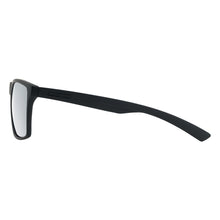 Dirty Dog Volcano Sunglasses - Satin Black / Grey / Silver Mirror Polarised