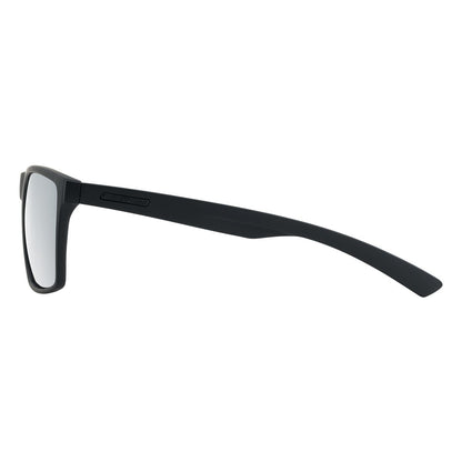 Dirty Dog Volcano Sunglasses - Satin Black / Grey / Silver Mirror Polarised