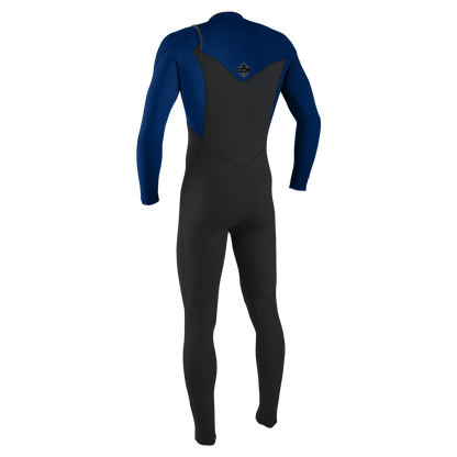 O'Neill Hyperfreak 3/2+mm Mens Chest Zip Wetsuit - Tempered Steel/Twilight Blue