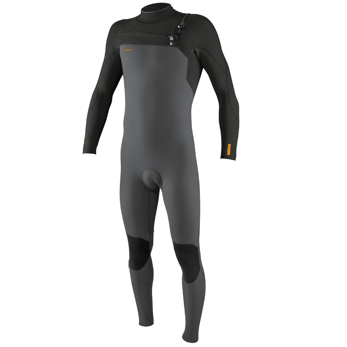 O'Neill Hyperfreak 4/3+mm Chest Zip Men's Wetsuit - Smoke/Raven