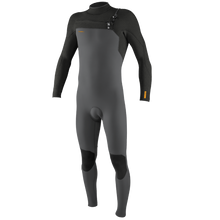 O'Neill Hyperfreak 4/3+mm Chest Zip Men's Wetsuit - Smoke/Raven