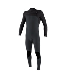 O'Neill Hyperfreak 4/3+mm Chest Zip Wetsuit 2026 - Tempered Steel / Graphite