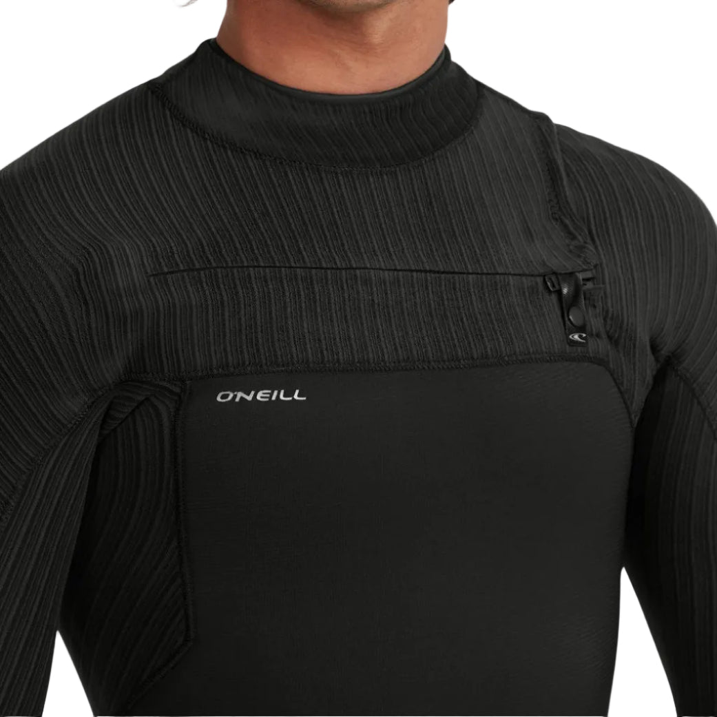 Combinaison O'Neill Hyperfreak 4/3+ mm homme à zip poitrine 2026 - Black