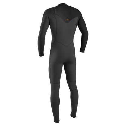 O'Neill Hyperfreak 4/3+mm Chest Zip Men's Wetsuit - Smoke/Raven