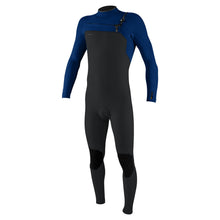 O'Neill Hyperfreak 5/4+mm Chest Zip Winter Wetsuit in Tempered Steel / Twilight Blue

