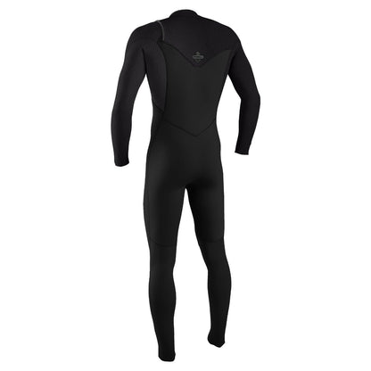 O'Neill Hyperfreak 5/4+mm Chest Zip Winter Wetsuit 2026 - Black/Tempered Steel