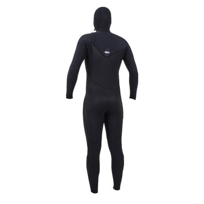 O'Neill Hyperfreak 5/4+mm Men's Hooded Chest Zip Wetsuit 2026 - Black