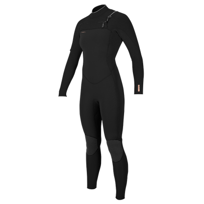 O'Neill Hyperfreak 4/3+mm Chest Zip Womens Wetsuit 2025 - Black
