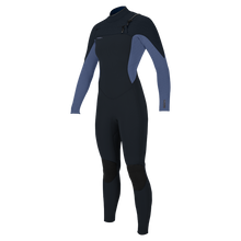 O'Neill Hyperfreak 4/3+mm Womens Chest Zip Wetsuit - Carbon / Lilly
