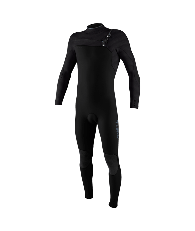 O'Neill Hyperfreak 3/2+mm Youth Chest Zip Summer Wetsuit - Black/Tempered Steel