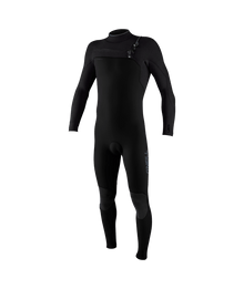 O'Neill Hyperfreak 3/2+mm Youth Chest Zip Summer Wetsuit - Black/Tempered Steel